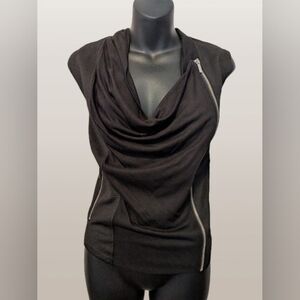 Kardashian Kollection Black Biker Vest - Moto Style - Medium ✨